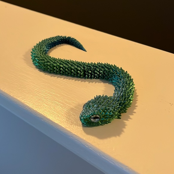 3D Printed Snake, All Parts Movable - Picture 4 of 9